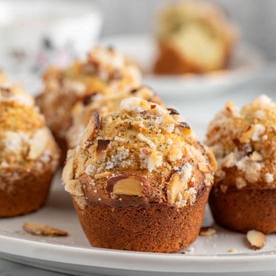 Almond Poppy Seed Muffins - Recipe photo by BeyondtheCoop