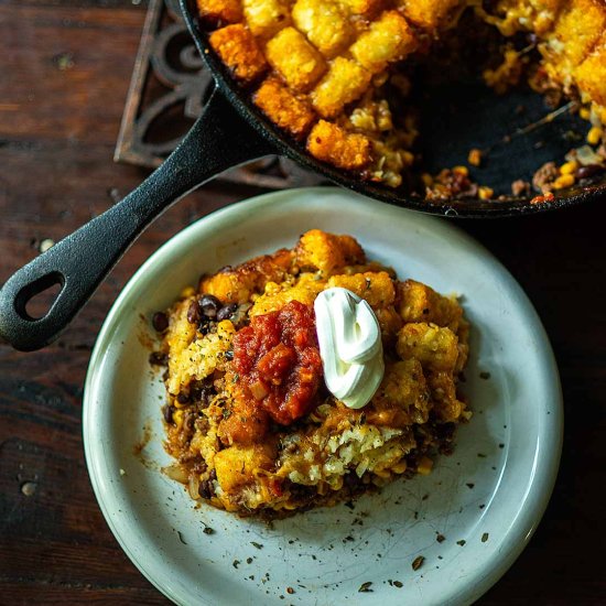 Taco Tater Tot Casserole - Recipe photo by Chicken Fried Kitchen
