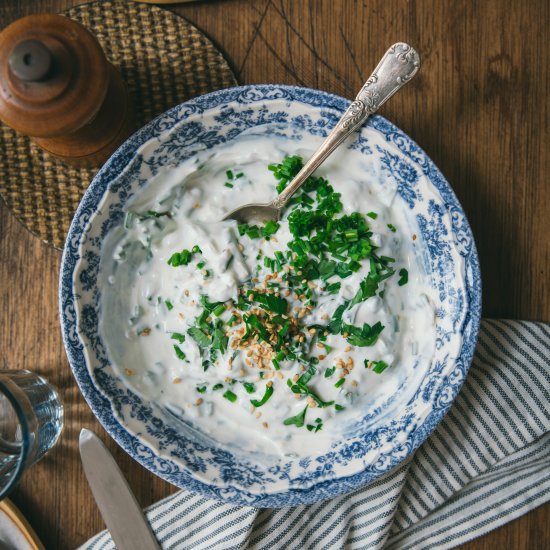 Garlic and Chive Cottage Cheese Dip - Recipe photo by zesttangerine