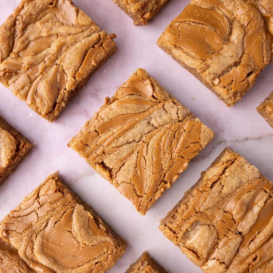Biscoff Cookie Butter Blondies - Recipe photo by marleysmenu
