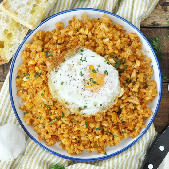 Spanish Garlic Cauliflower Crumbs - Recipe photo by Spain on a Fork