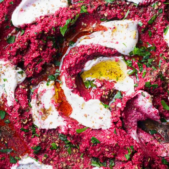 Mediterranean Beet Dip - Recipe photo by nimpairings