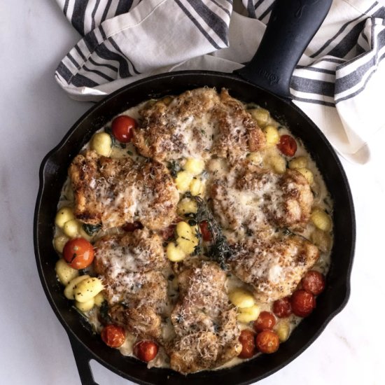 One-Pan Creamy Chicken Gnocchi - Recipe photo by SuburbanSimplicity