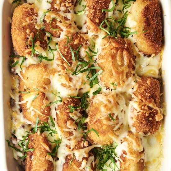 Air Fryer Tater Tot Casserole - Recipe photo by SplashofTaste