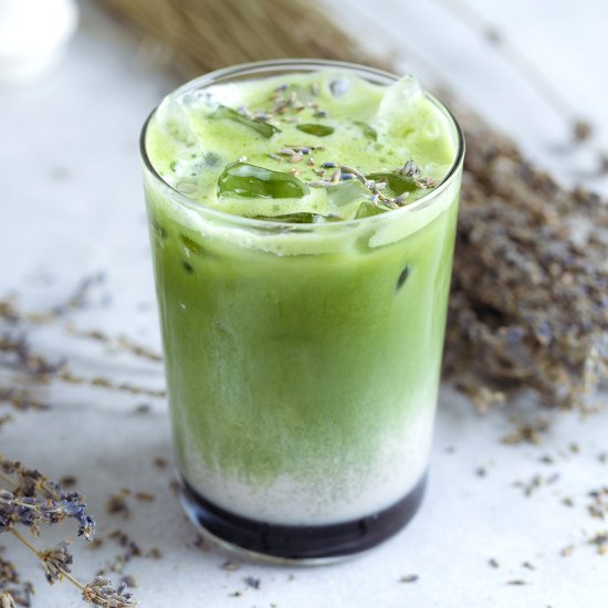 Iced Lavender Matcha - Recipe photo by thehealthfulideas