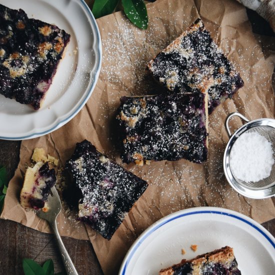 Blueberry Shortbread Bars - Recipe photo by LivingtheGourmet