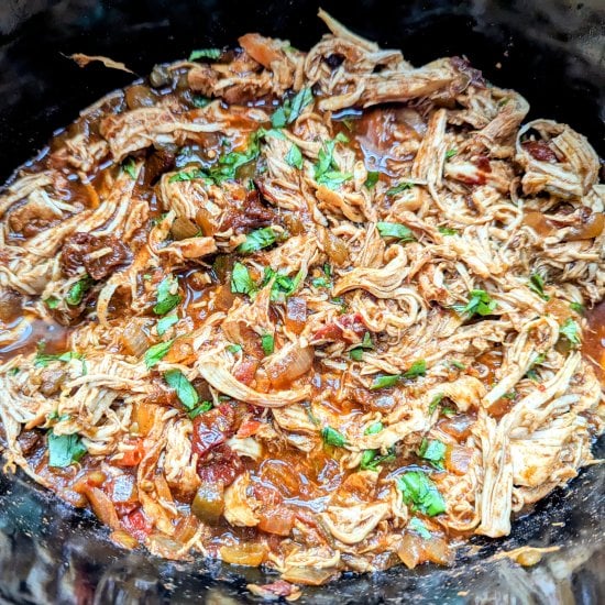 Slow Cooker Chipotle Chicken - Recipe photo by Flavorful Eats