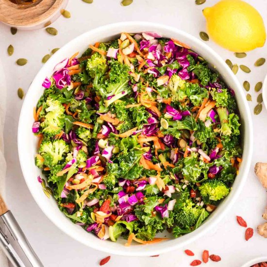 Chopped Kale Salad {Detox Salad} - Recipe photo by getonmyplate