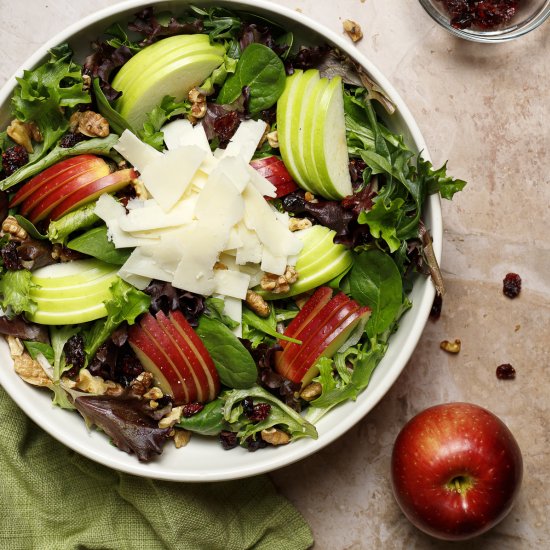 Apple Salad with Asiago Cheese - Recipe photo by Parsley and Parm