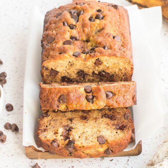 Brown Butter Chocolate Chip Banana Bread - Recipe photo by faithlovechoc