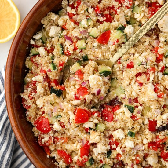 Greek Quinoa Salad - Recipe photo by dashfordinner