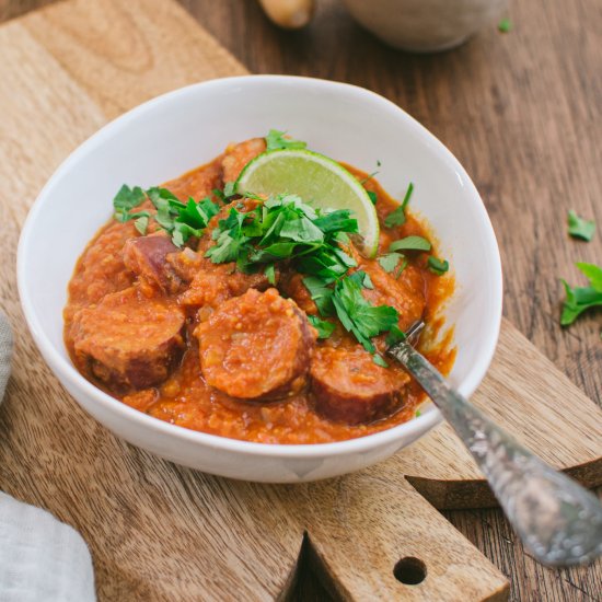 Sausage Rougaille Recipe - Recipe photo by zesttangerine