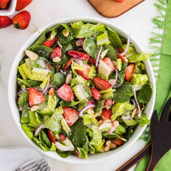 Easy Strawberry Salad - Recipe photo by getonmyplate