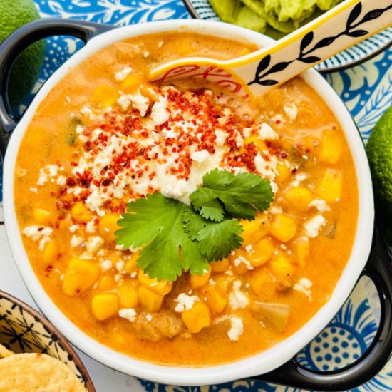 Mexican Street Corn Chowder - Recipe photo by Foodtastic Mom