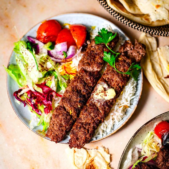 Kebab Koobideh – Persian Ground Lam - Recipe photo by tiffinandteaofficial