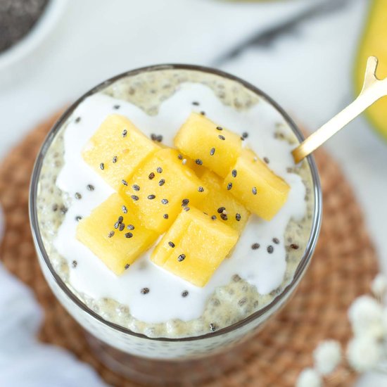 Mango Coconut Chia Pudding - Recipe photo by Marinela
