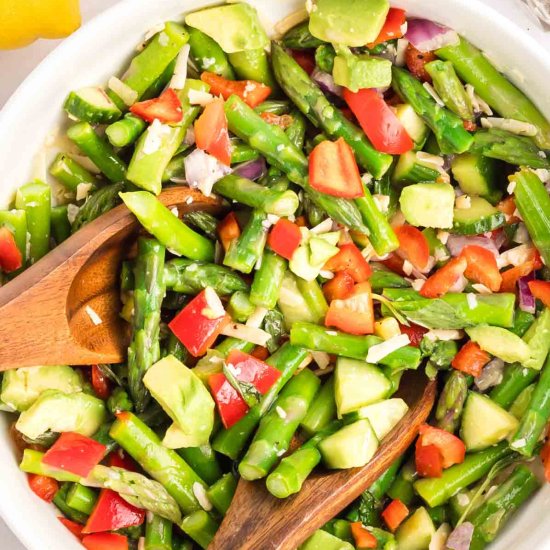 Asparagus Salad with Lemon Dressing - Recipe photo by getonmyplate