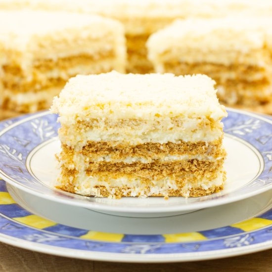 No-Bake Raffaello Cake - Recipe photo by mecooks.com