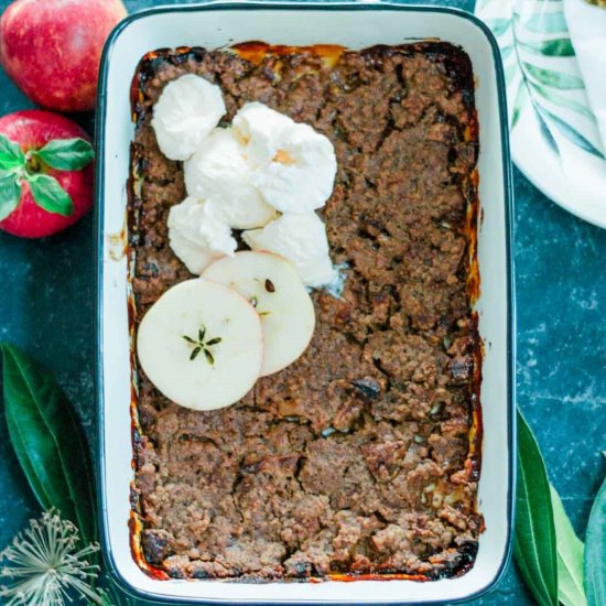 Dulce de Leche Apple Crisp - Recipe photo by A Latin Flair