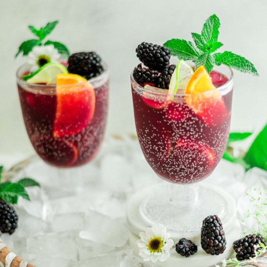 Blackberry Sangria Recipe - Recipe photo by A Latin Flair