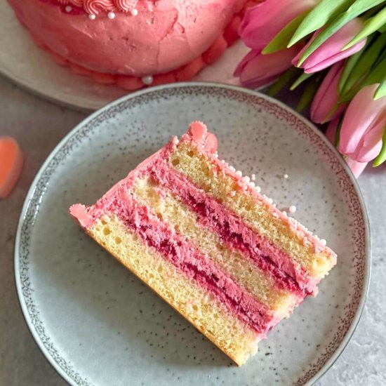 Raspberry Heart Shaped Cake - Recipe photo by JoinYourLife Food Recipes