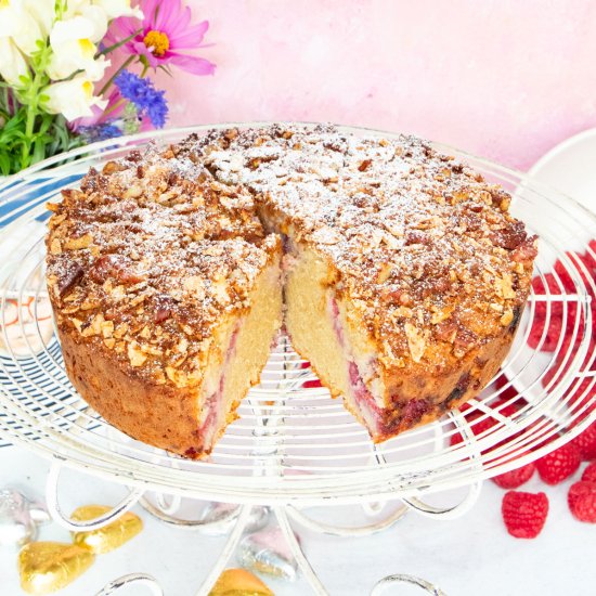 Flourless Almond and Raspberry Cake - Recipe photo by Whole Natural Kitchen