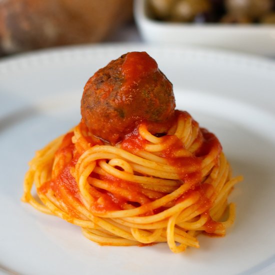 Vegetarian Meatballs & Spaghetti - Recipe photo by RealestReal