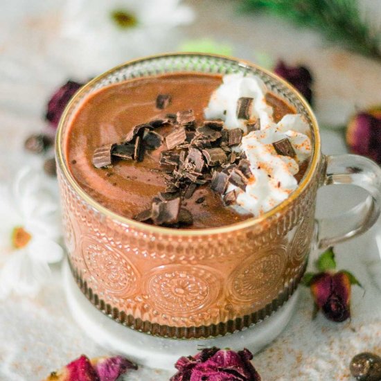 Spicy Hot Chocolate with Cayenne - Recipe photo by A Latin Flair