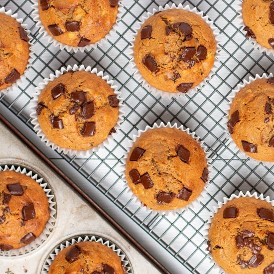 Chocolate Chunk Banana Muffins - Recipe photo by Mytastywall