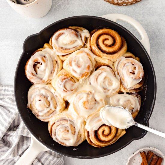Sourdough Discard Cinnamon Rolls - Recipe photo by LittleChefWithin