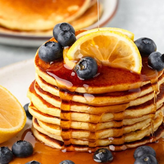 Lemon Ricotta Pancakes - Recipe photo by LittleChefWithin