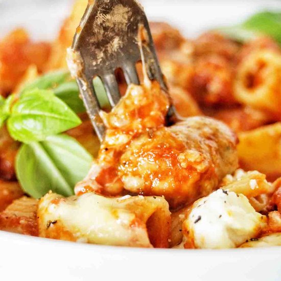 Baked Rigatoni With Sausage - Recipe photo by SweetCaramelSunday