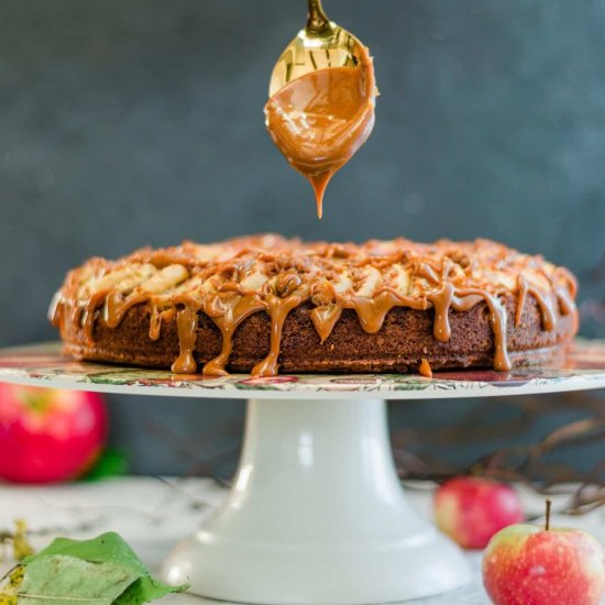 Spiced Apple Streusel Coffee Cake - Recipe photo by A Latin Flair