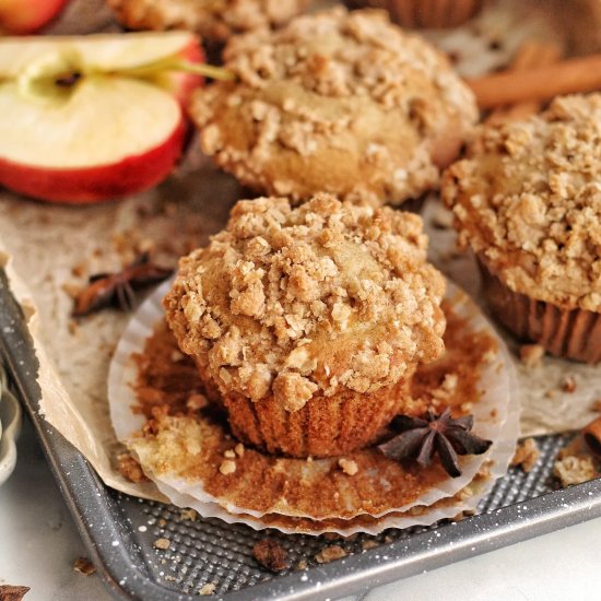 Small Batch Apple Crisp Muffins - Recipe photo by Ereese
