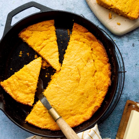 Jiffy Mix Sweet Potato Cornbread - Recipe photo by LittleBlackSkillet