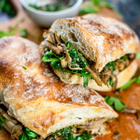 Mushroom Sandwich - Recipe photo by theflexitarian