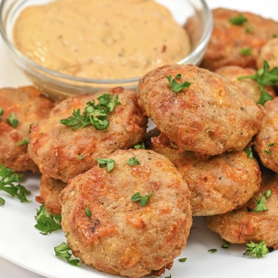 Keto Air Fryer Tuna Bites - Recipe photo by Stylish Cravings
