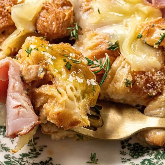 Croissant Breakfast Casserole - Recipe photo by NotEntirelyAverage