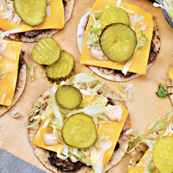 Keto Big Mac Smash Burgers - Recipe photo by Stylish Cravings