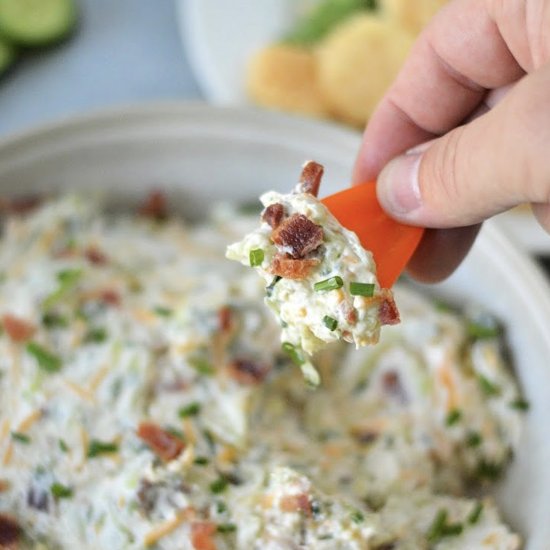Keto Cucumber Crack Dip - Recipe photo by Stylish Cravings