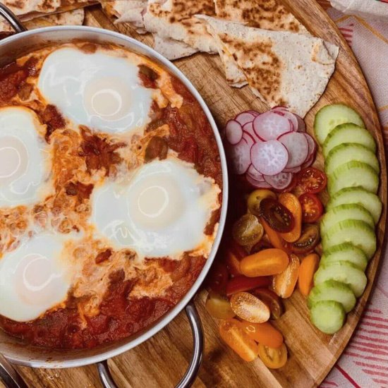 Roasted Peppers Baked Eggs - Recipe photo by JoinYourLife Food Recipes