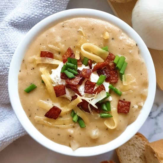 Loaded Baked Potato Soup Recipe - Recipe photo by TheButteryFairytale