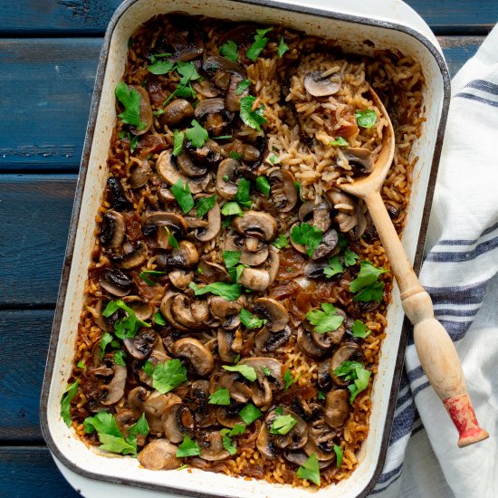 French Onion and Beef Consomme Rice - Recipe photo by LittleBlackSkillet