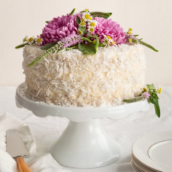 Best Ever Coconut Layer Cake - Recipe photo by LittleBlackSkillet