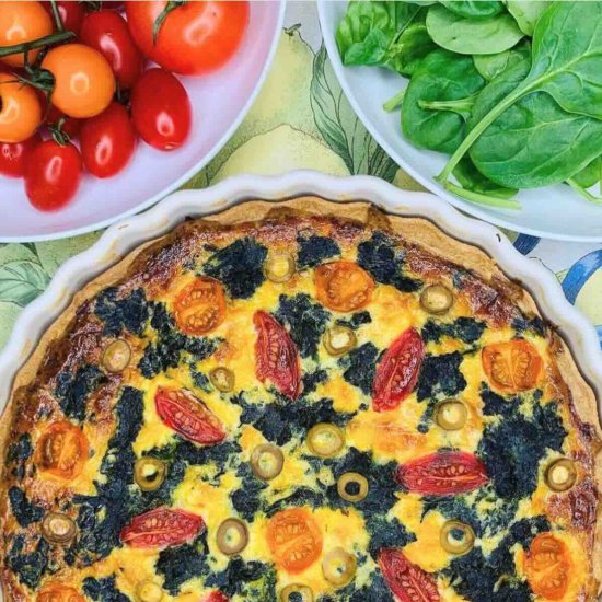 Spinach and Cherry Tomato Quiche - Recipe photo by JoinYourLife Food Recipes