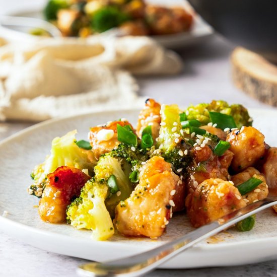 Honey Garlic Chicken Stir Fry - Recipe photo by lentillovingfamily