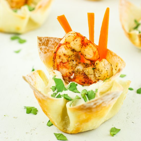 Cottage Cheese Shrimp Rangoon Cups - Recipe photo by Cottage Cheese Recipes