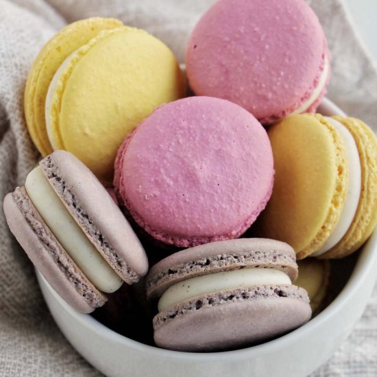Pastel Macarons - Recipe photo by homebodyeats