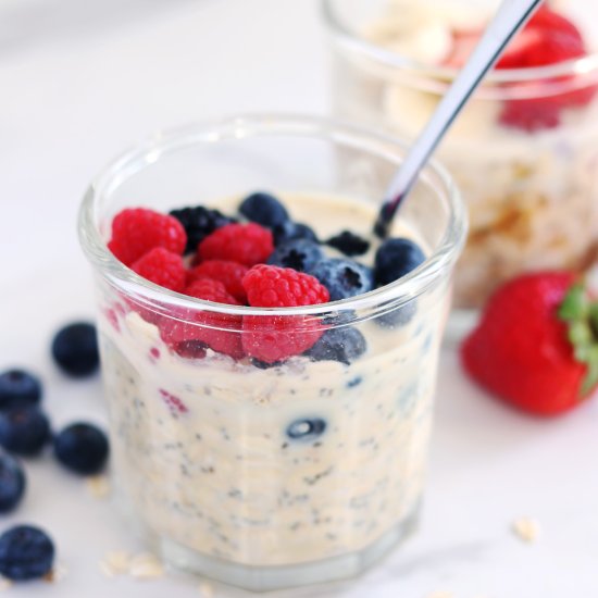 Protein Overnight Oats - Recipe photo by onehappydish