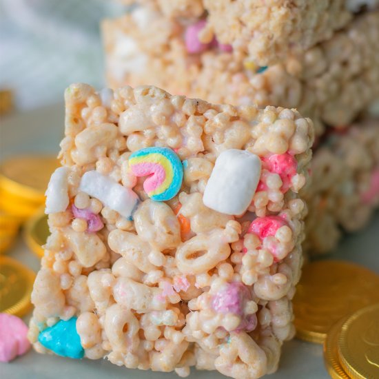 Lucky Charms Rice Krispie Bars - Recipe photo by RealestReal
